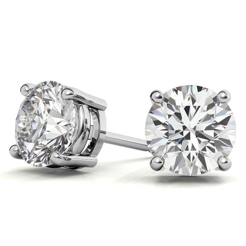 Lab Grown Diamond Stud Earrings (White or Yellow Gold)