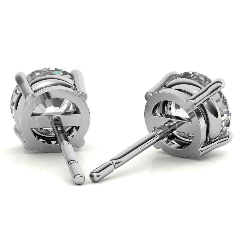 Lab Grown Diamond Stud Earrings (White or Yellow Gold)