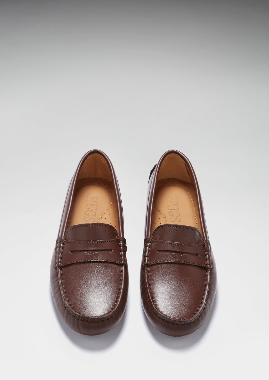 Penny Driving Loafers - Brown Leather