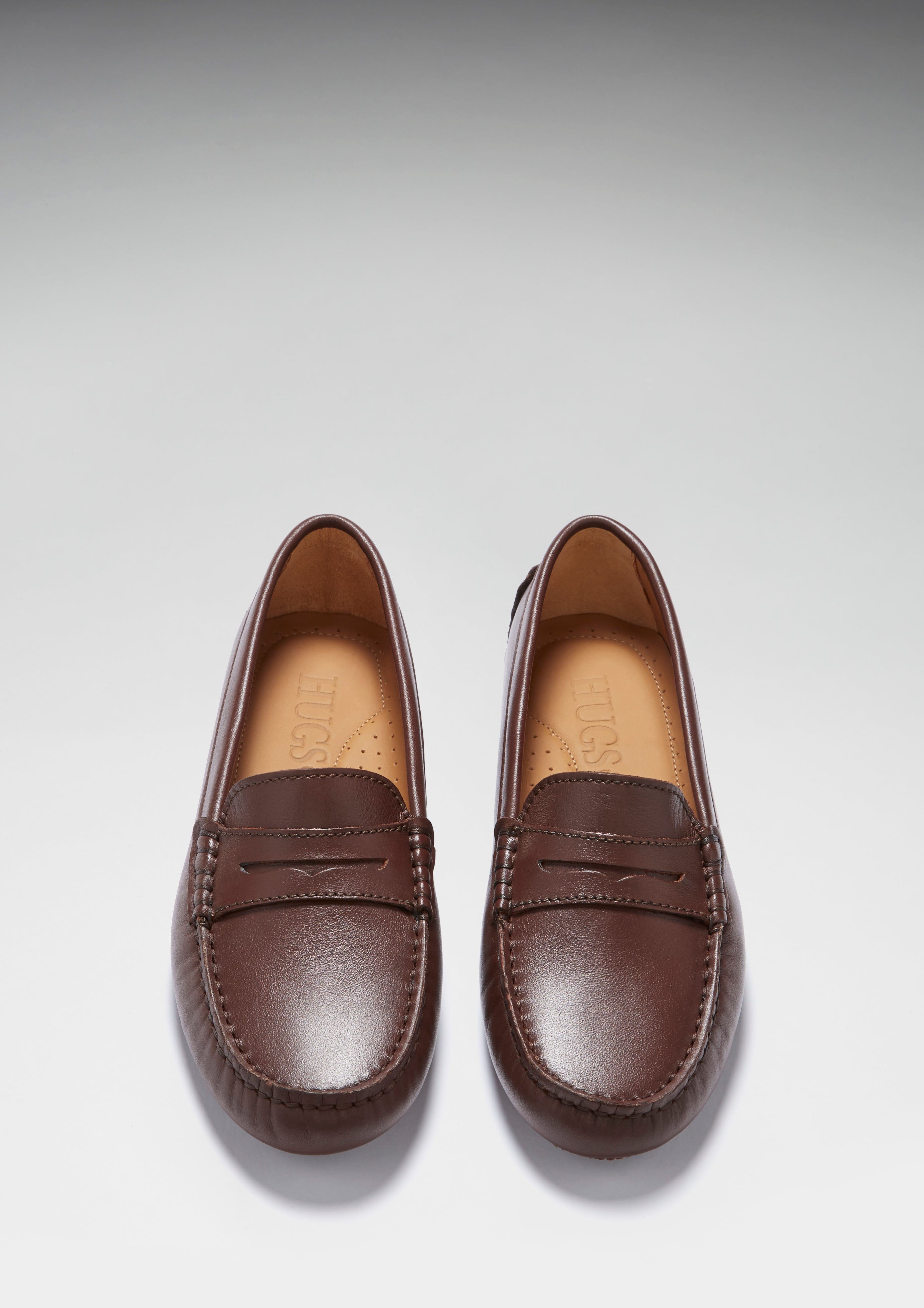 Penny Driving Loafers - Brown Leather