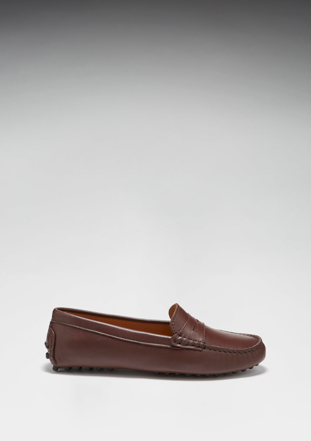 Penny Driving Loafers - Brown Leather
