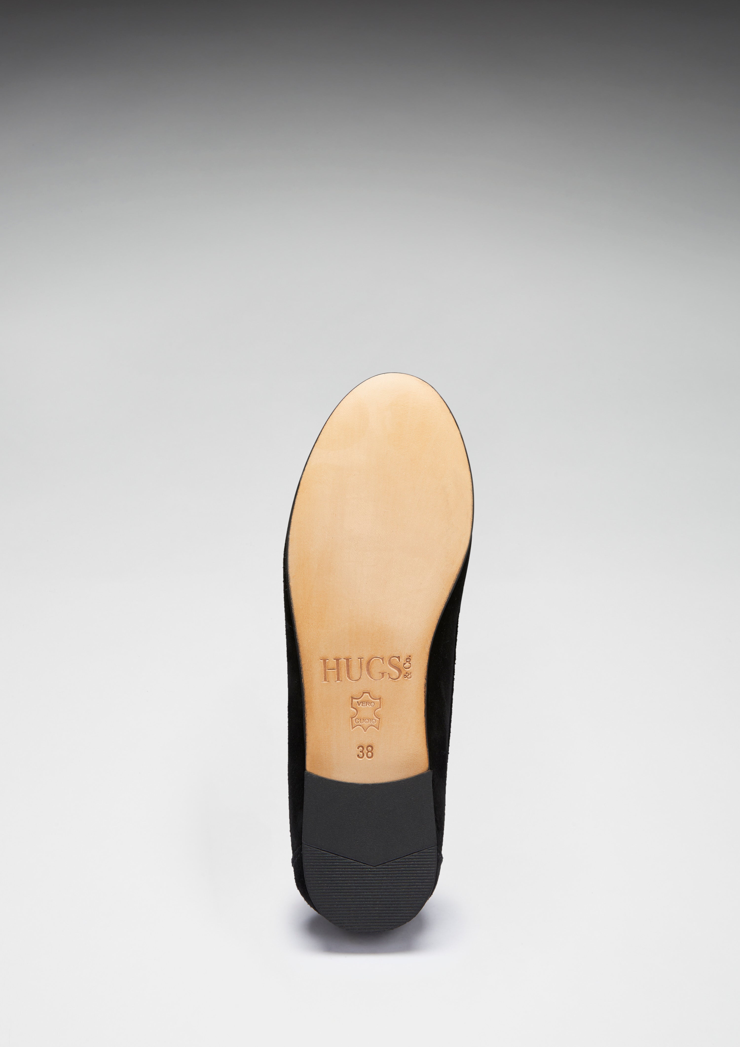 Penny Loafers Leather Sole - Black Suede