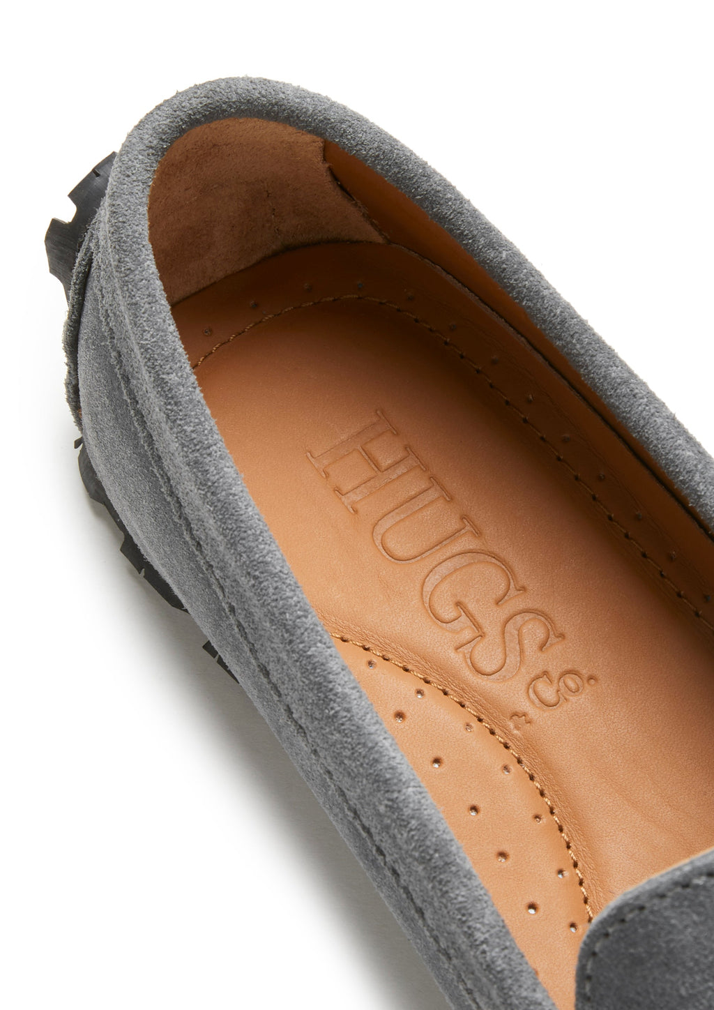 Tyre Sole Penny Loafers - Slate Grey Suede