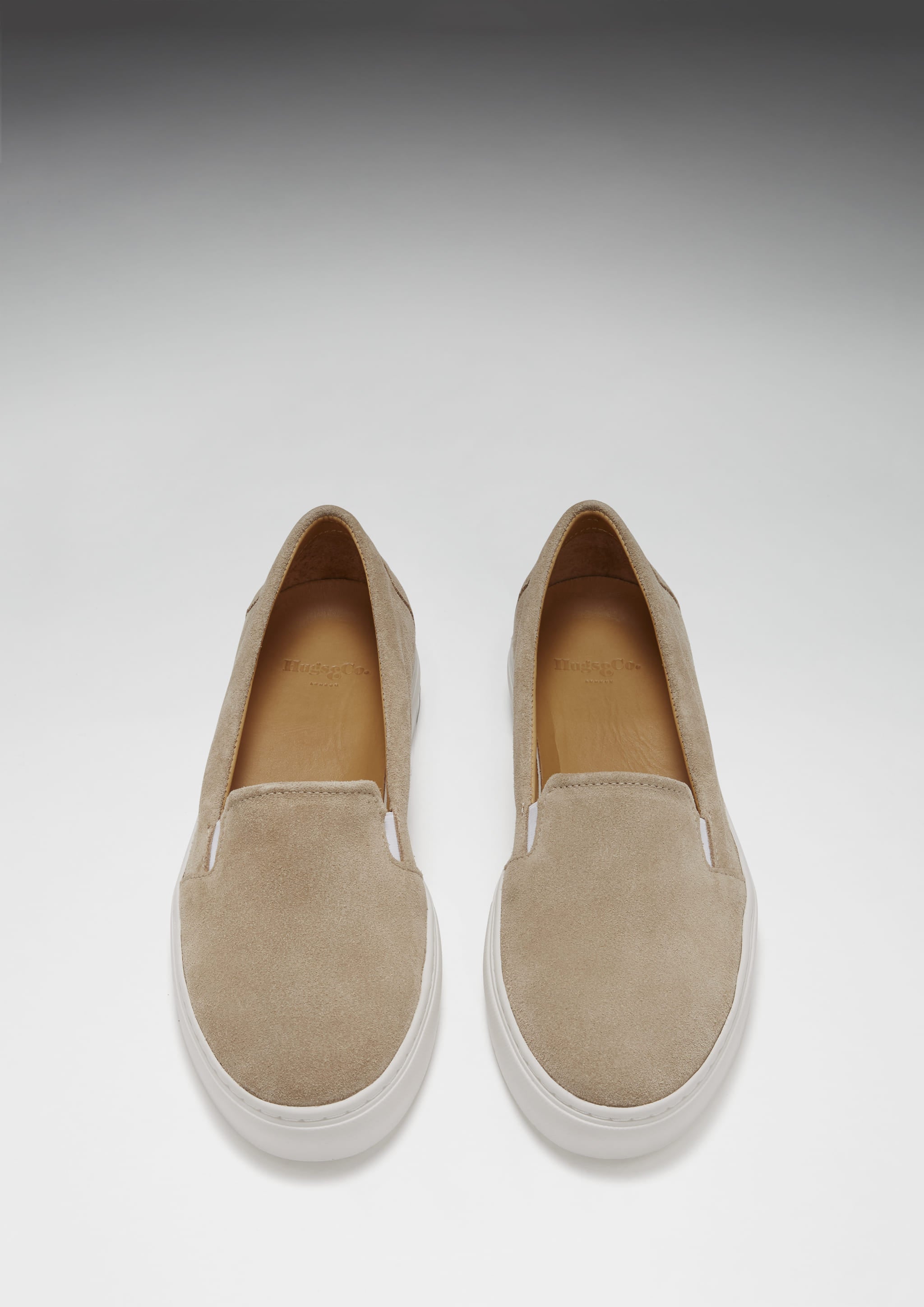 Slip-On Sneakers - Taupe Suede