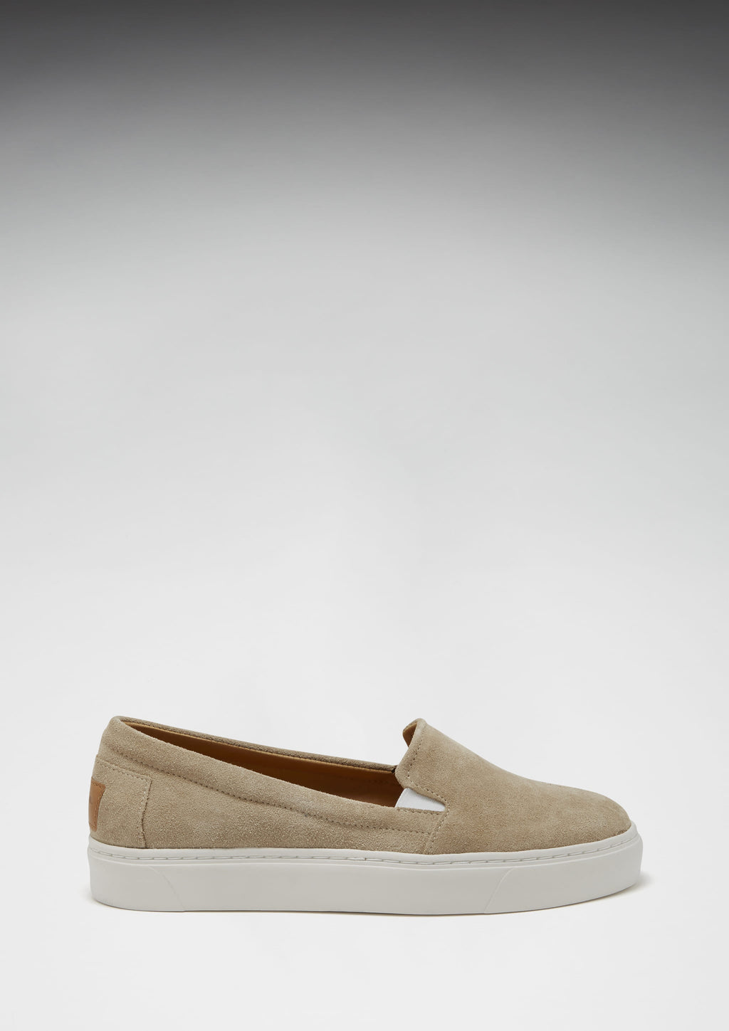 Slip-On Sneakers - Taupe Suede