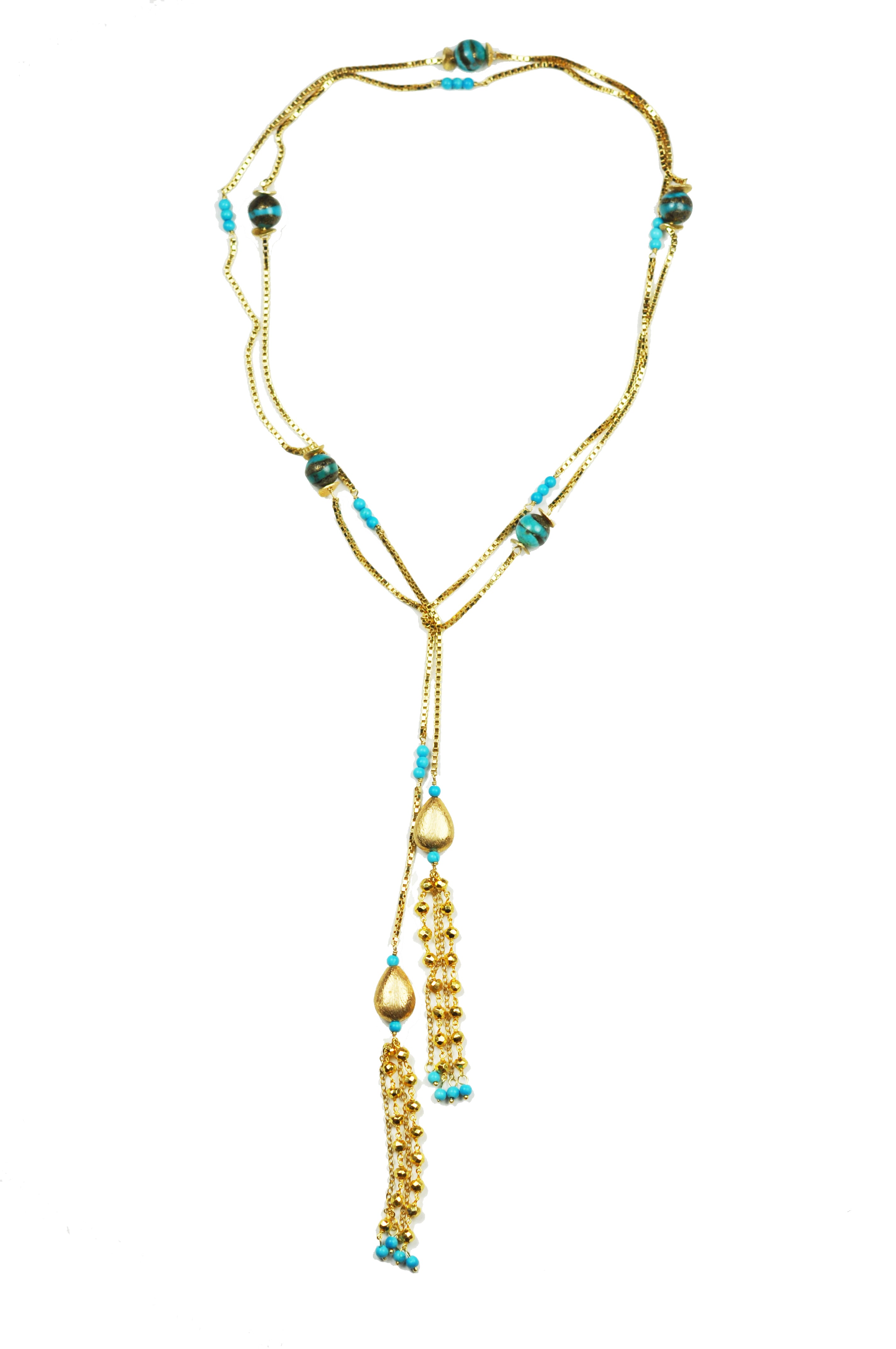 Turquoise Lariat Necklace
